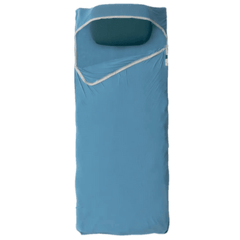 Inserție pentru sac de dormit Sea to Summit Breeze Lightweight Liner - Rectangular w/ Pillow Sleeve Cendre Blue