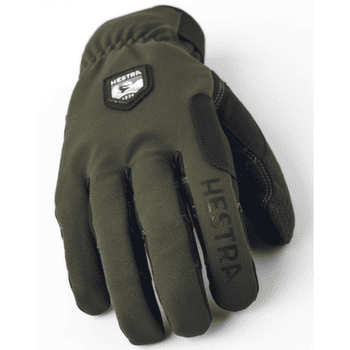 Mănuși Hestra Ergo Grip Wool Touring - 5 finger Dark forest / Black