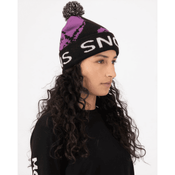 Căciuli Mons Royale Mtn Pixel Merino Pom Pom Beanie Black / White