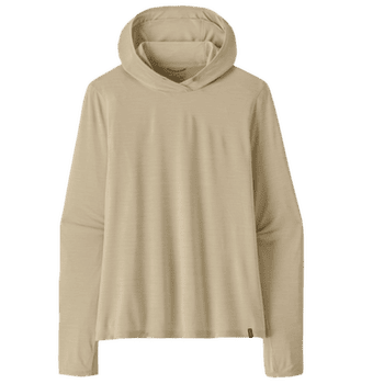 Tricou cu mânecă lungă Patagonia Cap Cool Ultra Hoody Women Pumice - Dyno White X-Dye