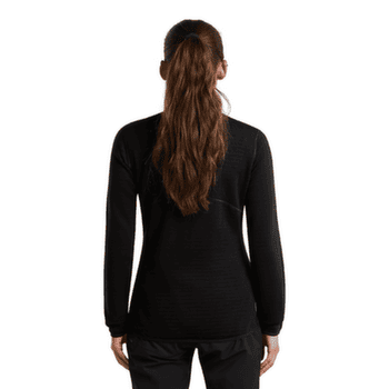 Hanorac Icebreaker Merino 400 Realfleece™ Descender LS Zip Women BLACK