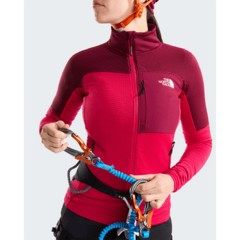 Hanorac The North Face POLARTEC POWERGRID STORMCAP JACKET WOMEN S69 LALI GURAN/BURGUNDY CRUSH