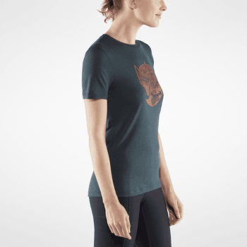 Tricou cu mânecă scurtă Fjällräven Abisko Wool Fox SS Women Lavender Mist- Dark Navy