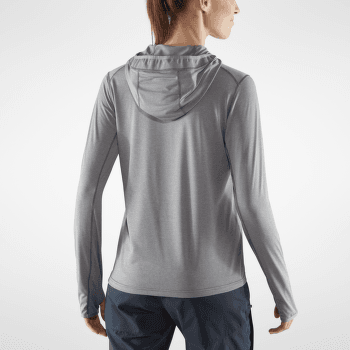 Tricou cu mânecă lungă Fjällräven Abisko Sun-hoodie Women Ultramarine