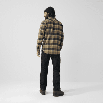 Cămașă cu mânecă lungă Fjällräven Singi Heavy Flannel Shirt Men Dark Navy-Buckwheat Brown