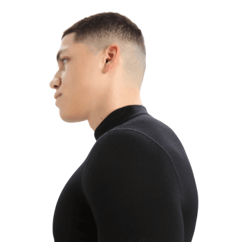 Tricou cu mânecă lungă Icebreaker 260 Tech LS Turtleneck Black