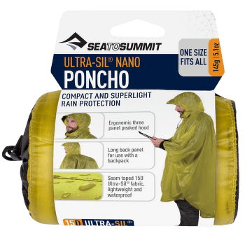 Poncho Sea to Summit 15D UltraSil™ Nano Poncho Lime (LI)