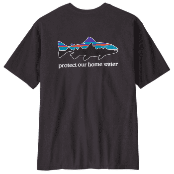 Tricou cu mânecă scurtă Patagonia Home Water Trout Organic T-Shirt Men Ink Black