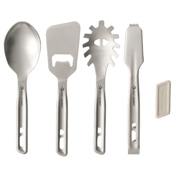 Tacâmuri Sea to Summit Detour Stainless Steel Utensil Set - [4 Piece] Stainless Steel Grey