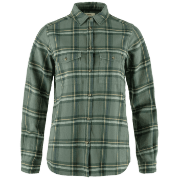 Cămașă cu mânecă lungă Fjällräven Övik Heavy Flannel Shirt Women Patina Green-Deep Patina