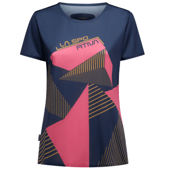 Tricou cu mânecă scurtă La Sportiva COMP T-SHIRT Women Night Sky/Rosebay