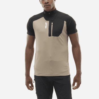 Tricou cu mânecă scurtă Millet Kamet TS Zip SS Men BOTTLE