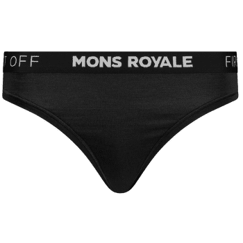Chiloți Mons Royale Stratos Merino Thong Black