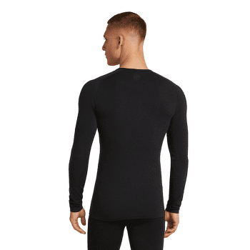 Tricou cu mânecă lungă Icebreaker Merino 260 ZoneKnit™ Seamless LS Crewe Men BLACK