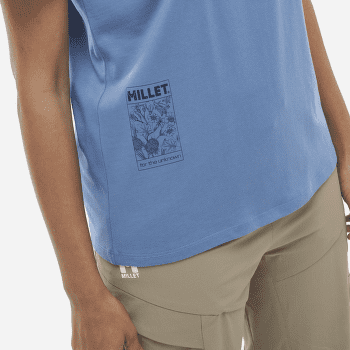 Tricou cu mânecă scurtă Millet CHAMONIX FLOWER T-SHIRT SS WOMEN CORONET BLUE