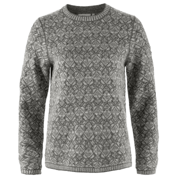 Pulover Fjällräven Snow Round Neck Sweater Women Grey 020