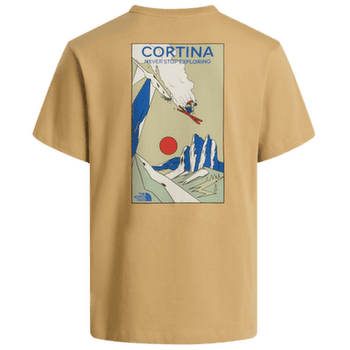 Tricou cu mânecă scurtă The North Face Mountain Celebration Regular SS Tee - Graphic Men Khaki Stone