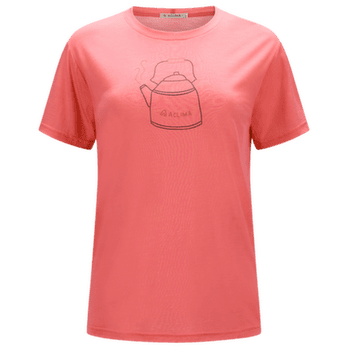 Tricou cu mânecă scurtă Aclima LightWool 140 Classic Tee Kettle Women Sun Kissed Coral