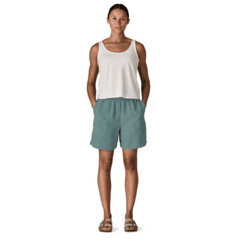 Pantaloni scurți Patagonia Garden Island Long Shorts - 6 in. Women Whole Weave: Blue Sage