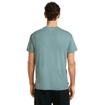 Tricou cu mânecă scurtă Icebreaker Merino Blend Core SS Tee Single Line Camp Men BLUE ASH