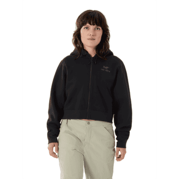Hanorac Arcteryx Emblem Fleece Full Zip Crop Hoody Women Pineberry