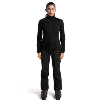 Hanorac Icebreaker Merino 400 Realfleece™ Descender LS Zip Women BLACK