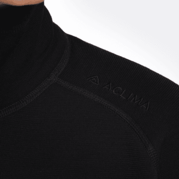Tricou cu mânecă lungă Aclima FleeceWool V2 Polo zip Women Blue Fusion