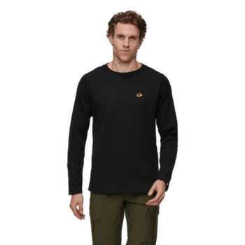 Tricou cu mânecă lungă Mammut Waffle Longsleeve black 0001