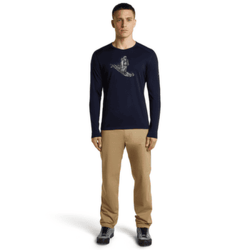 Tricou cu mânecă lungă Icebreaker Merino 200 Oasis LS Crewe Men DK LODEN