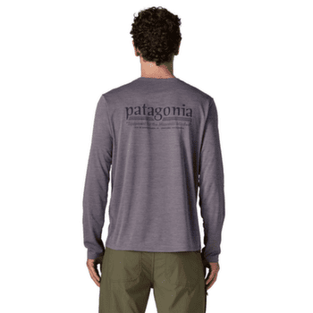 Tricou cu mânecă lungă Patagonia LONG-SLEEVED CAP COOL DAILY SHIRT - HUT TRIPPER Men Black
