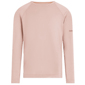 Tricou cu mânecă lungă Icebreaker Oasis LS Crewe Kids PINK QUARTZ