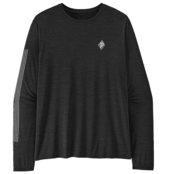 Tricou cu mânecă lungă Patagonia LONG-SLEEVED CAP COOL DAILY SHIRT - HUT TRIPPER Men Black
