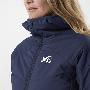 Jachetă Millet White Primaloft Hoodie Women CORONET BLUE/FOGGY DEW