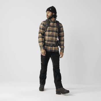 Cămașă cu mânecă lungă Fjällräven Singi Heavy Flannel Shirt Men Dark Navy-Buckwheat Brown