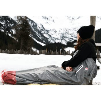 Inserție pentru sac de dormit Grüezi bag Feater - The Feet Heater Dark Red