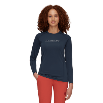 Tricou cu mânecă lungă Mammut Selun FL Longsleeve Women Logo marine 5118