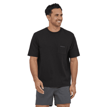 Tricou cu mânecă scurtă Patagonia Boardshort Logo Pocket Responsibili Tee Men Blue Sage