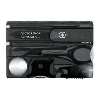 Cuțit Victorinox SwissCard Lite black translucent
