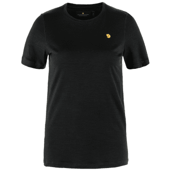 Tricou cu mânecă scurtă Fjällräven Bergtagen Thinwool SS Women Black