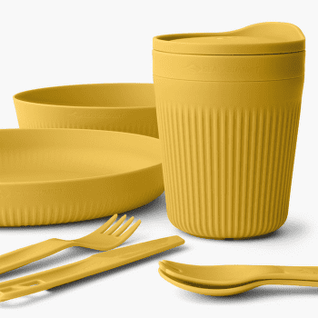 Set Sea to Summit Passage Dinnerware Set - [1P] [7 Piece] Arrowwood Yellow
