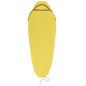 Inserție pentru sac de dormit Sea to Summit Reactor Sleeping Bag Liner - Mummy w/ Drawcord- Compact Sulphur Yellow