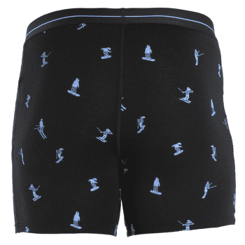 Boxeri Icebreaker Merino 150 Anatomica Boxers Ski Day Men BLACK/AOP