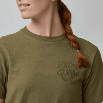 Tricou cu mânecă scurtă Fjällräven Hemp Blend Out Here T-shirt Women Green