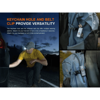 Lanterna Fenix Rechargeable Flashlight E06R Grey