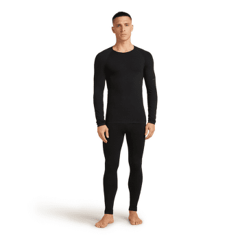 Tricou cu mânecă lungă Icebreaker Merino 260 ZoneKnit™ Seamless LS Crewe Men BLACK