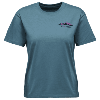 Tricou cu mânecă scurtă Black Diamond Mountainscape SS Tee Women Creek Blue