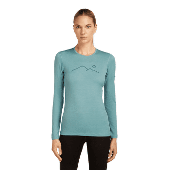 Tricou cu mânecă lungă Icebreaker Merino 200 Oasis LS Crewe Rainer Ridge Women SUMMIT