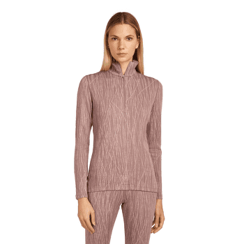 Tricou cu mânecă lungă Icebreaker Merino 260 Tech Vertex LS Half Zip Delta Lines AOP Merino SUMMIT/BLUSH/J