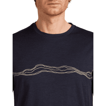 Tricou cu mânecă scurtă Icebreaker Merino 150 Tech Lite SS Tee Mountain Pulse Men Midnight Navy