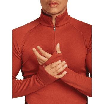 Tricou cu mânecă lungă Icebreaker Merino 260 ZoneKnit™ LS Half Zip Men JET HTHR-011